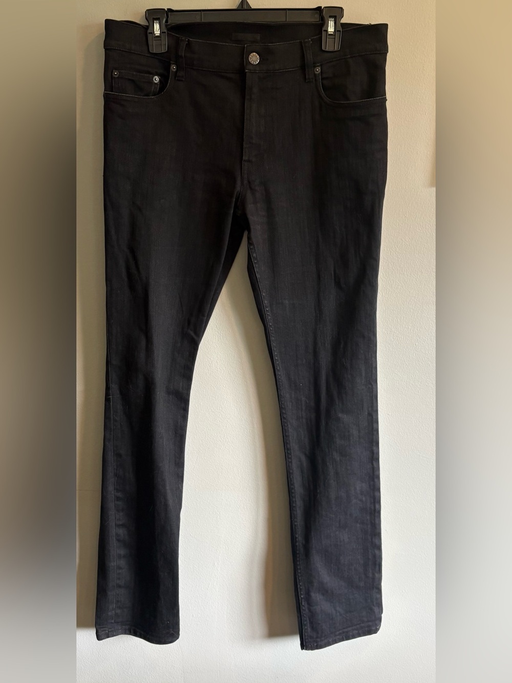 Prada Black Tight Fit Stretch Five Pocket Jeans Size 33/32
